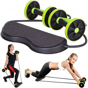 Ab Wheel - Ab Roller - Ab trainer - Buikspiertrainer - Buikspierwiel met knieondersteuning - Trainingswiel - Home Workout - Full body workout