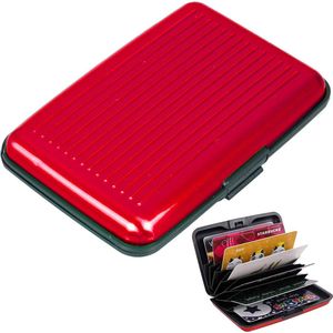 Portemonnee | Pasjeshouder rood | 10 pasjes | creditcardhouder | mapje voor pasjes | bankpashouder | card holder | card wallet | mannen en vrouwen