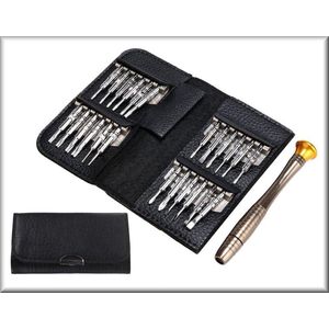 25 in 1 - Precisie Magnetische Schroevendraaiers - Kleine Schroefjes - In Handige Etui - Kado Tip !!