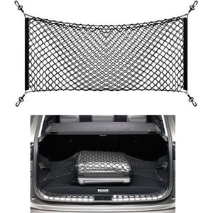 Elastische Kofferbaknet - Zwart - Universele Bagagenet Auto - Auto-organizer - Kofferbaknet