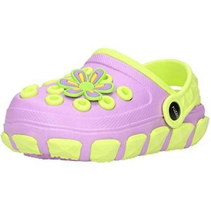 FUZZIO Sesulki Eva Clogs voor kinderen, Violet groen, 28/29 EU