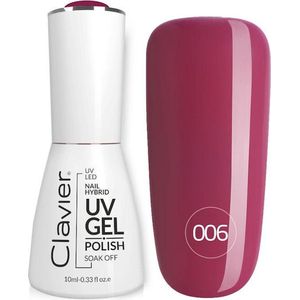 Luxury Nail Hybrid UV-gel polish, 10 ml in flacon met applicator, tot 3 weken houdbaar, voor uv- en ledlampen, uitharding: 2 minuten in UV of 30 seconden in led-lichtapparaat