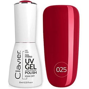 Luxury Nail Hybrid UV-gel polish, 10 ml in flacon met applicator, tot 3 weken houdbaar, voor uv- en ledlampen, uitharding: 2 minuten in UV of 30 seconden in led-lichtapparaat