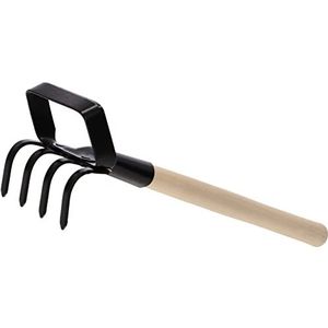 KOTARBAU® Mini hark met pendelhak, 95 mm, onkruid jager, tuingereedschap voor het verplanten van planten en mulchen, niveaus van aarde, tuinverzorging