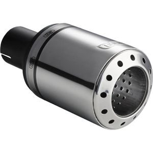 Ulter Sport Uitlaatsierstuk - Rond Ø100mm Bullet - Lengte 120mm - Montage ->50mm - RVS