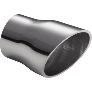 Ulter Sport Uitlaatsierstuk - Rond Ø60mm Schuin - Lengte 110mm - Montage ->50mm - RVS