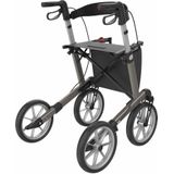 Rehasense Server OS - Lichtgewicht Rollator Met Grote Wielen - Champagne - Beste Rollator Voor Buiten