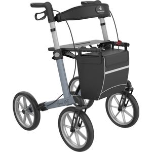 Lichtgewicht Rollator OS - Outdoor Rollator Met Grote Dempings Banden - Ice Blue