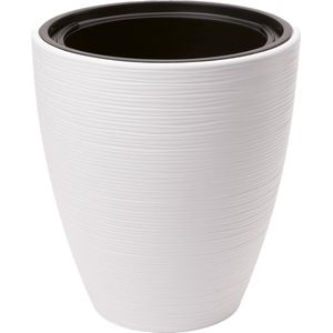 Form Plastic Plantenpot/bloempot - kunststof - wit - D30 x H32 cm