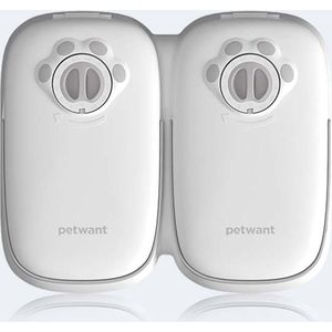 PetWant F7 design voerbak met 2 vakken en timer