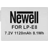 Newell Li-ion-accu | LP-E8 | vervangende accu | 7,2 V 1120 mAh 8,1 Wh
