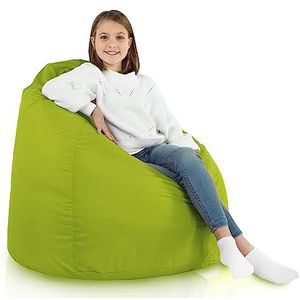 Italpouf Zitzak XL Voor kinderen en volwassenen Buiten Waterdicht: Grote Giant Beanbag voor binnen en buiten met wasbare hoes voor ultieme ontspanning en comfort. Gecertificeerd, Kalk