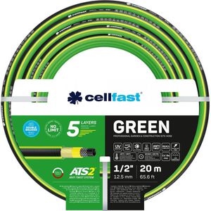 Cellfast Green - 5-laags tuinslang 1/2"" - 20m - UV-bestendig