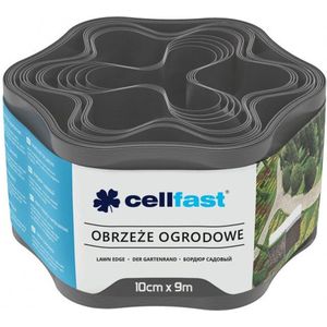 Cellfast - Gazonrand - Tuinranden 10 cm x 9 m | Tuin palissade - Grafietkleur