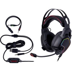 Tracer 46464 GameZone Raptor V2 RGB (Bedraad), Gaming headset, Zwart