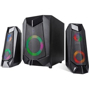 Tracer 2+1 Hi-Cube RGB Flow BT luidsprekers, PC-luidspreker, Zwart