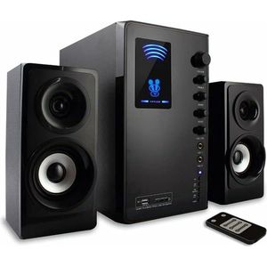 Tracer - Tumba - Bluetooth Luidspreker - Zwart - Houten Subwoofer
