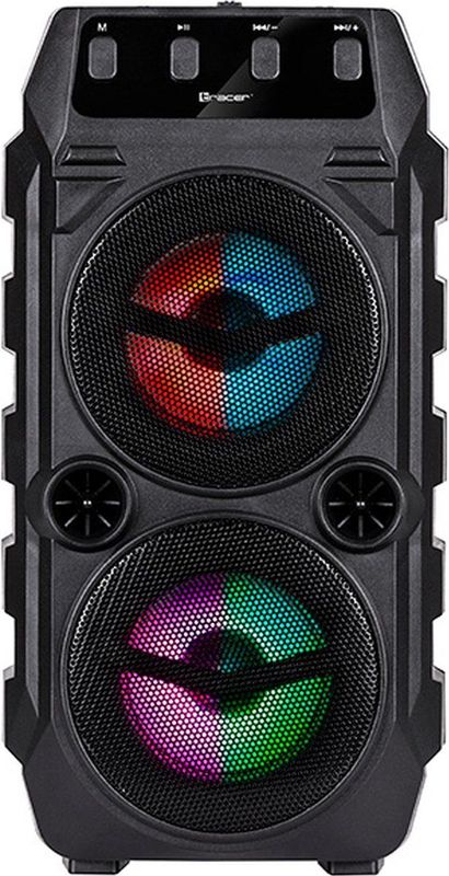 Tracer bluetooth speaker |  Portable speaker | Led verlichting | 10 W | Zwart