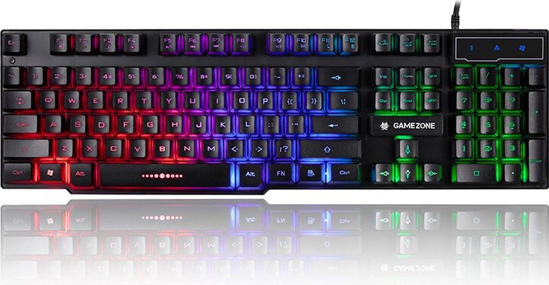 GAMEZONE® - Toetsenbord - Verlicht - USB - 12 Sneltoetsen