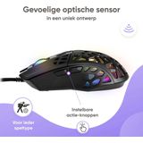 Gaming muis - RGB verlichting - LED - 7200 DPI - 6 knoppen