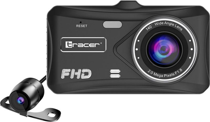 Tracer - 4TS Full HD - Dashcam - Zwart - Ingebouwd Display - GPS - WiFi - Bluetooth