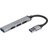 Tracer ADAPTER A-1 USB-C HDMI 4K USB 3.0 (USB-A, 4 Havens), Docking station + USB-hub, Grijs