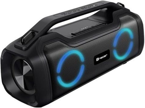 Tracer - Portable speaker RGB LED - WS Bluetooth-luidsprekers - 40W IPX5 3600mAh - Zwart