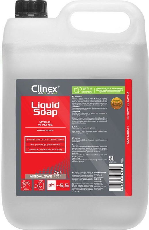 Clinex - Liquid Soap - Handzeep - 5 Liter - Hydraterend en Beschermend