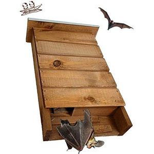 BLIZNIAKI BAT Box Vleermuiskast Vleermuizenhuis van hout, nestkast, vleermuiskast om op te hangen, schuilplaats voor vleermuizen, rackets geschikt voor vleermuizen (BDN1 O)