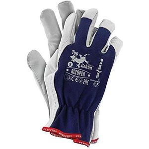 Reis Rltoper10 Topgekon beschermende handschoenen maat 10 (12 stuks) donkerblauw / wit