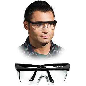 Reis GOG-FRAMEB veiligheidsbril, 12 stuks, zwart, transparant