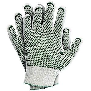 JS RJ-Htv9 beschermende handschoenen, ecru-groen, 9 maten, 10 stuks