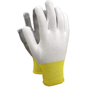 Reis RTENA_WB8 beschermende handschoenen maat 8, wit/zwart, 12 stuks