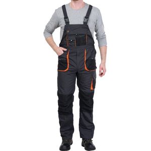 Tuinbroek - Zwart - 80% Polyester 20% Katoen - Met Bretels