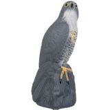 Ketrop - Slechtvalk - Vogelverschrikker - Grijs - Levensecht - 40 x 15 x 15 cm