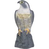 Ketrop - Slechtvalk - Vogelverschrikker - Grijs - Levensecht - 40 x 15 x 15 cm