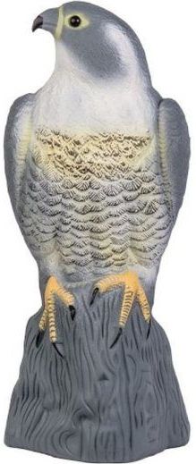 Ketrop - Slechtvalk - Vogelverschrikker - Grijs - Levensecht - 40 x 15 x 15 cm