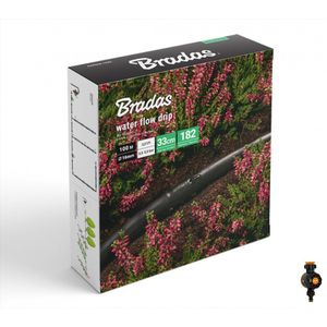 Bradas WATER FLOW DRIP Druppelslang Set – 100 m – Inclusief Timer – 182-delige Accessoireset