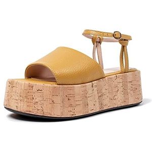 L37 HANDMADE SHOES golden rules dames sandalen, Geel.