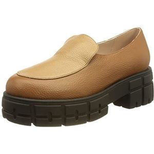 L37 HANDMADE SHOES Off Ma Mind Loafer dames, Tanninebruin