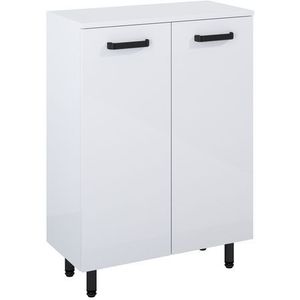 Royo Kast Ava 60cm 2 Deuren Wit En Zwart Met Poten