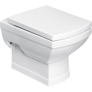 Kerra Kleopatra toiletpot met zitting wit 35x51cm