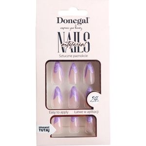 Donegal Decorated Artificial Nails Nepnagels Space Lavendel 24st. - 3110