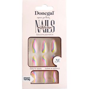 Donegal Decorated Artificial Nails Nepnagels Spring Color 24st. - 3111