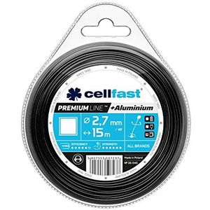 Cellfast PREMIUM maaidraad - vierkant, voor maaiers, versterkt met aluminium deeltjes, breeksterkte 2,7mm x 15m, 35-045