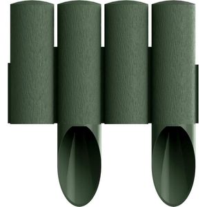 Cellfast Garden Lawn Edge Border Palissade Plastic met houten structuur