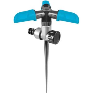 CELLFAST Draaisprinkler Cirkelsproeier 3 Schouders Sproeier Voor Tuinirrigatie Voor Gras Bloemen Planten 18 Sproeiers Basic