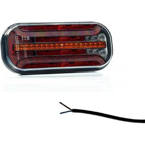 Universeel LED achterlicht met dynamisch knipperlicht | 12-24v |