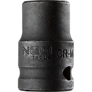 Neo Tools Krachtdop 13mm 1/2 Aansluiting CrMo Staal 38mm Hoog DIN 3129 TUV M+T