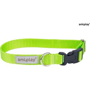 Amiplay Halsband verstelbaar Samba groen maat-L / 35-50x2,5cm